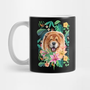 Tropical Red Chow Chow 2 Mug